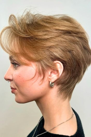 Voluminous Feathered Pixie with Face Framing Layers Haircut