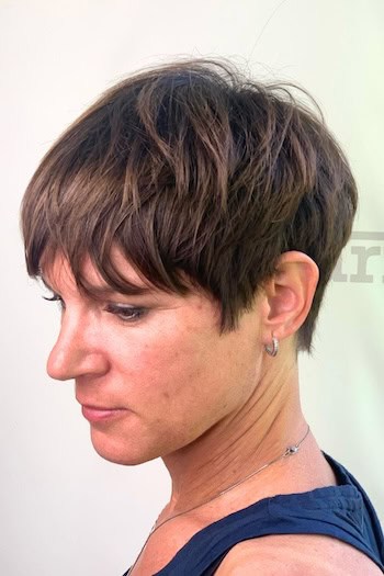 Bowl Cut Pixie with Textured Top Haircut
