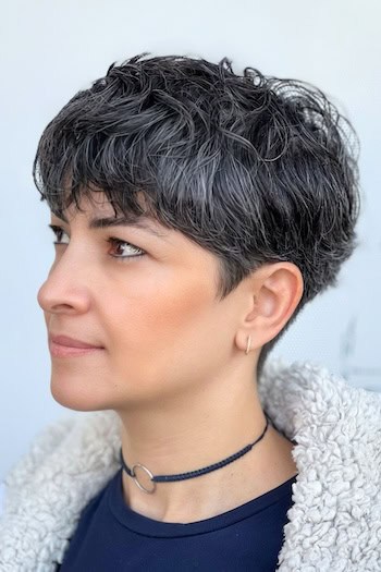 Wavy Bowl Cut Pixie Haircut