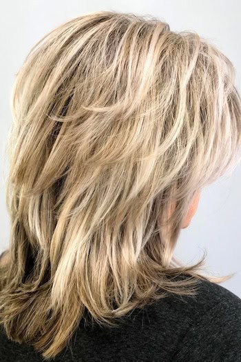 Medium-Length Layered Shag With Feathered Ends Haircut