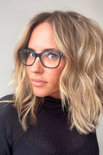 Textured Wavy Layered Lob Haircut