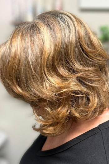 Soft Layered Medium-Length Cut With Loose Wavy Finish Haircut