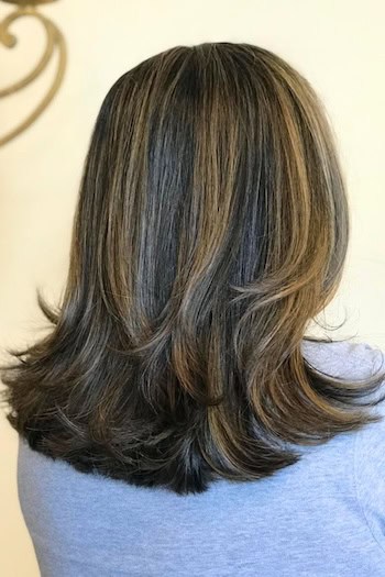 Textured Medium-Length Layers For Thick Hair Haircut