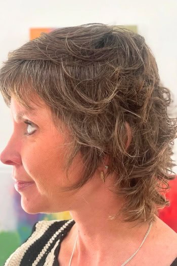 Short Tousled Curly Shag Hairstyle