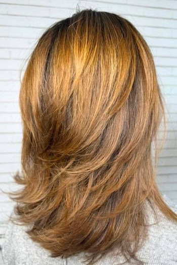 Tapered Medium-Length Layers Haircut