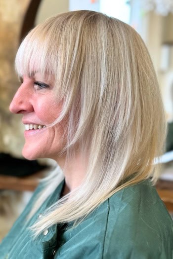 Straight Shag With Bangs Hairstyle