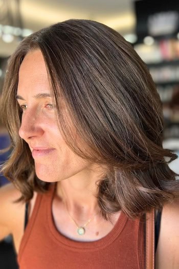 Medium-Length Layered Long Bob Haircut