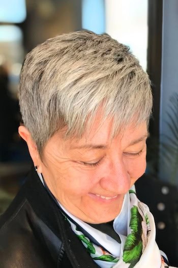 Tapered Pixie With Bangs And Texture Haircut