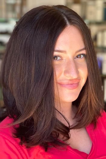 Full Medium-Length Layers Haircut