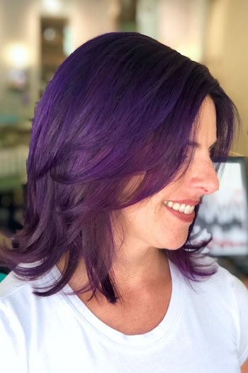 Vibrant Medium-Length Layers Haircut