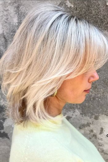 Textured Medium-Length Layers With Piecey Ends Haircut