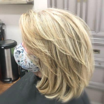 Soft Sweeping Medium-Length Layers Haircut