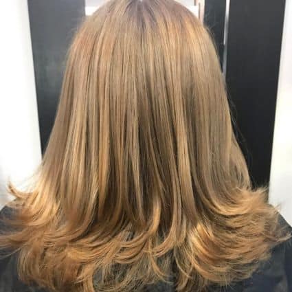 Long Layers On Medium-Length Hair With Feathered Ends