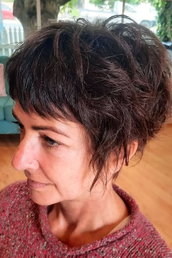 Tousled Cropped Pixie Shag Hairstyle