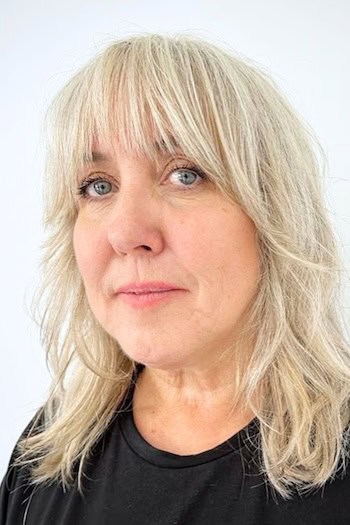 Medium Blonde Shag With Soft Fringe Hairstyle