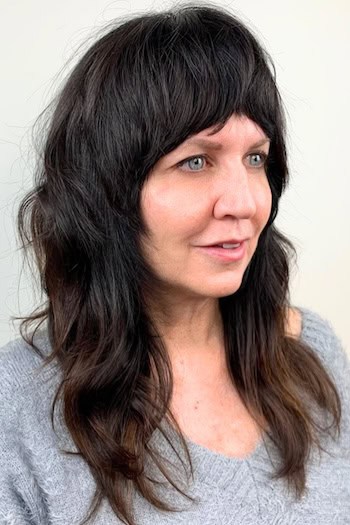 Layered Shag For Thick Hair Hairstyle