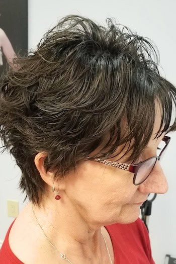 Short Spiky Pixie Shag For Thick Hair Hairstyle