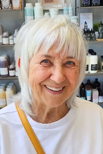 Tapered Shag With Piecey Bangs Hairstyle