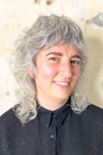 Curly Gray Mullet Shag With Voluminous Top Hairstyle