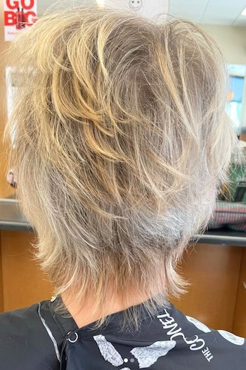 Tousled Layered Shag With Tapered Textured Back Hairstyle