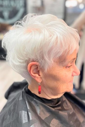 Long Voluminous Pixie Hairstyle