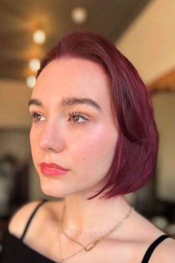 Short Straight Cherry Cola Bob Hairstyle