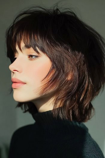 Face-Framing Tapered Shag