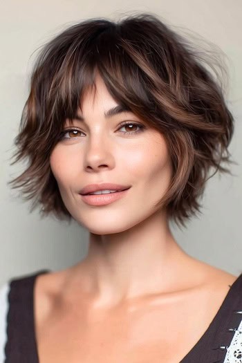 Short Face-Framing Shag