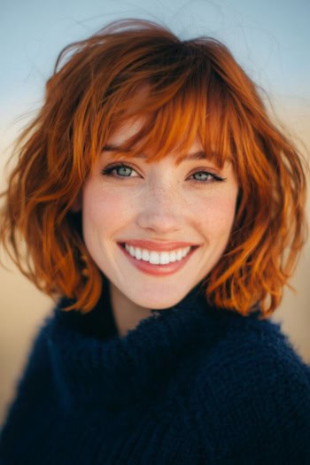 Choppy Bob with Bangs Haircut