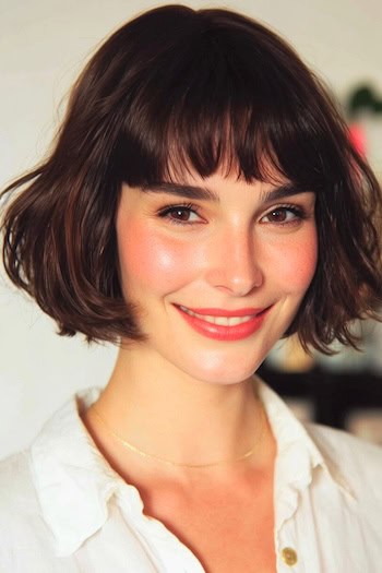 Piecey French Bob Haircut