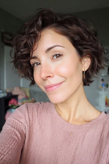 Short Textured Choppy Curls Haircut