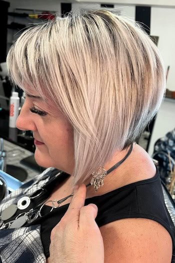 Angled Bob With Blended Layers Hairstyle