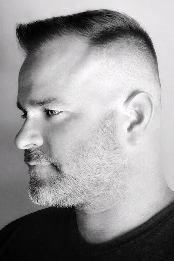 High Fade Crew Cut With Subtle Beard Haircut