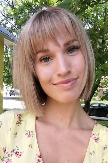 Short Bob with Straight Bangs Hairstyle