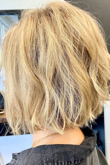 Tousled Wavy Bob Hairstyle