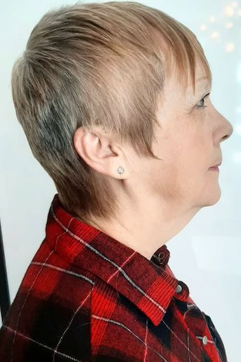 Short Wispy Tapered Pixie With Bangs Hairstyle