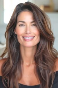 22 Hermosos Cortes de Pelo Largo Para Mujeres De 40 Años - Esmilna Castillo