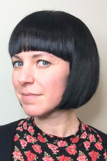 Short Bob With Blunt Bangs Hairstyle