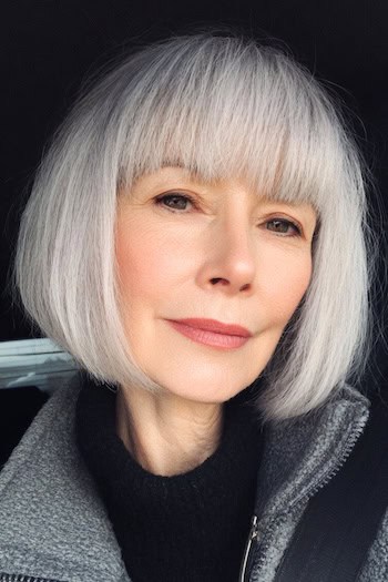 Sleek Bob With Bangs