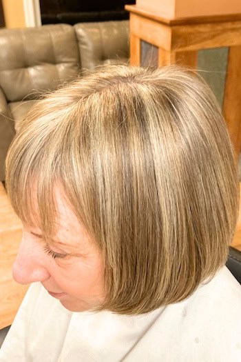 Chin-Length Bob With Bangs Hairstyle