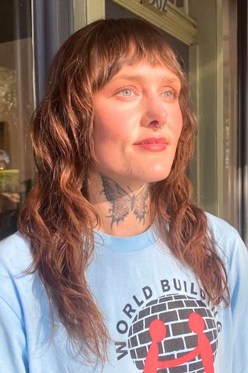 Wavy Long Shag With Bangs Hairstyle