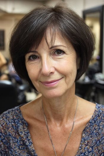 Tapered Bob with Bangs Hairstyle