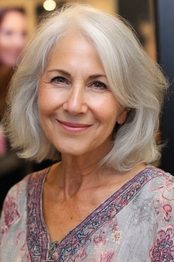 Long bob with subtle layers