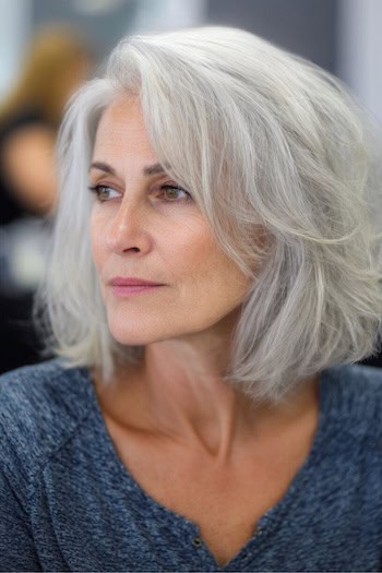 Shoulder-Length Layers Hairstyle