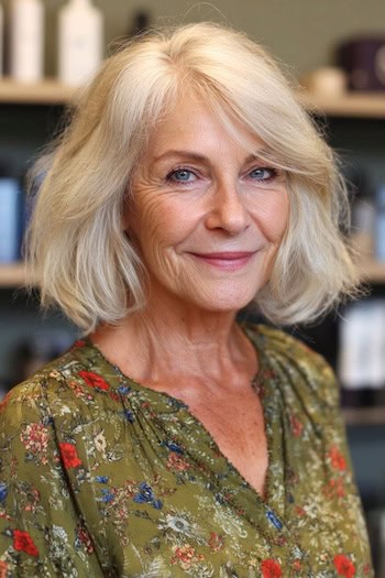 Textured Bob with Light Layers Hairstyle