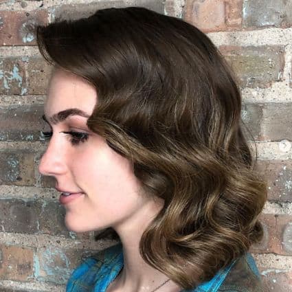 Vintage Waves Long Bob Haircut