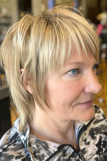 Short Razor Cut Shag Hairstyle