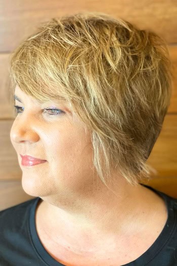 Tapered Shaggy Pixie Bob Hairstyle