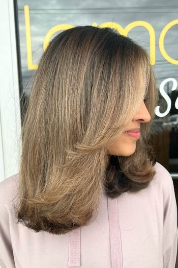 Soft Feathered Medium Layers Haircut