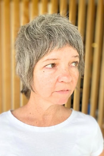 Pixie Shag with Short Fringe Hairstyle